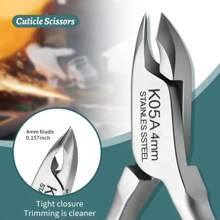 Profesjonalny trymer do skórek, cążki do skórek ze stali nierdzewnej, obcinacz do paznokci, narzędzie do manicure z podwójną sprężyną do pielęgnacji paznokci i pedicure, prezenty dla rodziny, przyjaciół, ukochanych, na powrót do szkoły, Halloween, Boże Narodzenie