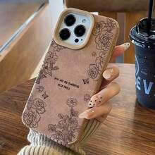 Esta funda de silicona suave es compatible con los modelos 16 Pro, 15, 14 Plus, 11 Pro, 13, 12, X, XS, XR y XS. Presenta un exclusivo diseño de lujo en piel marrón. Modelo TTXYP04SHHH. - Marrón - Ver 6