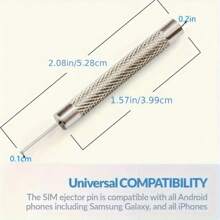 5pcs SIM Card Slot Ejector Pin Tool Disassembly Tool Ejector Pin, Suitable For All Types Of SIM Card Ejection, Maintenance And Repair, Watch With Bracelet Buckle Pin Screwdriver Watch Jewelry Bracelet Connection Pin Disassembly And Repair Tool 0.8mm