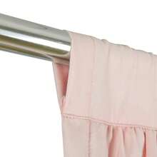 Shabby Chic Window Curtains With Blackout Liner, Boho Ruched Window Treatments With 3 Rows Of Butterfly Flowers, Rustic Rod Pocket Drapes For Living Room, 54"W X 84"L, 2 Panels - Peach Pink - Xem 5