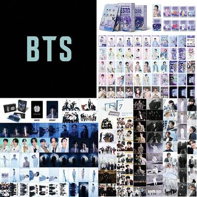 1 Set Of 55 Sheets LOMO Card Album "Proof" LOMO Card, "MAP OF THE SOUL 7"LOMO Card, "Festa" LOMO Card, And "SEVEN" LOMO Card, "GOLDEN" LOMO Card, "Jeon Jung Kook" Single Person LOMO Card