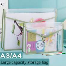 Geantă transparentă A4 pentru dosare, pentru lecții suplimentare, hârtie de testare pentru studenți și geantă de depozitare pentru manuale, geantă de artă impermeabilă A3 de mare capacitate, geantă de depozitare diverse