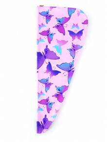 2条装超细纤维干发巾，女童款，2件套速干发巾带纽扣，湿发头巾，女童款，暗黑独角兽 - 彩色 - 查看 19