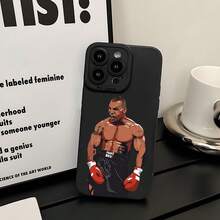 Sport Boxspieler Heißer Verkauf Einzigartiges Kreatives Cartoon-Muster, Schwarze Engelauge Handyhülle, Interessante Einfache Modische Persönlichkeit  Männer und Frauen Urlaubsgeschenk Handyhülle Geeignet für iPhone - Schwarz - Übersicht 4