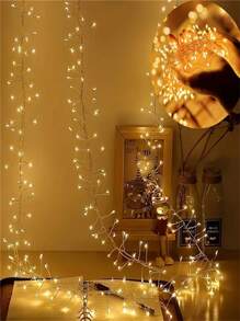 1 件 LED 仙女灯，50/100 LED 节日装饰，8 种模式，适用于房间、露台、室内/室外装饰、照明程序