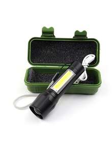 1 Pieza Linterna LED de Bolsillo,linterna portátil con carga USB,Linterna LED Recargable, Lamparas de Mano,linterna de Camping con luz de enfoque con zoom,Luz De Camping Portátil Con iluminación Lateral Y Cordón,Linterna recargable USB portátil con luz LED, fácil de transportar e imprescindible para la iluminación exterior.(Cada Linterna Incluye Cable de Carga y Estuche) - Multicolor - Ver 12
