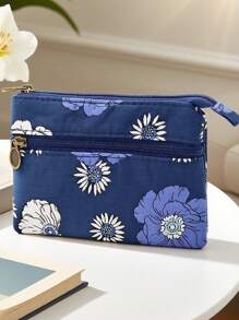 1 szt. Mała kosmetyczka, torba do przechowywania, podróżna portmonetka na monety, kosmetyczka, śliczna kosmetyczka, podróżna kosmetyczka, kosmetyczka, torba do przechowywania kosmetyków, przenośna torba o dużej pojemności, mała kosmetyczka na prezent dla kobiet, torba do przechowywania, kosmetyczka podróżna na monety