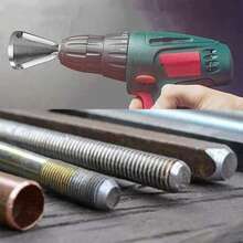 Broca desbarbadora y biseladora de acero inoxidable de 1 pieza de 22 mm, adecuada para todo tipo de taladros eléctricos de mandril, para eliminar rebabas en acero inoxidable, acero endurecido, acero dulce, cobre, latón, aluminio, fibra de vidrio y plástico. - Plateado - Ver 5