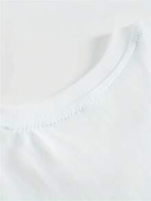 Women's I'm Fine Everything Is Fine White T-Shirts Short Sleeve Sayings Loose Fit Casual Cute Cat Graphic Tee Blouse Tops - 白色 - 查看 2