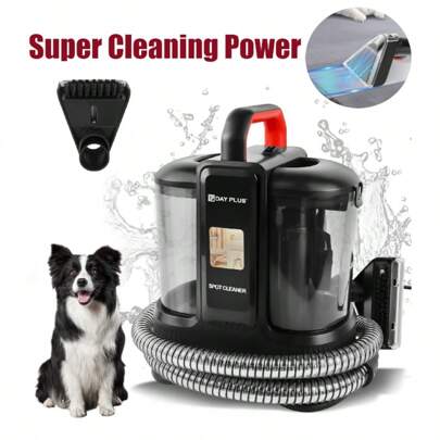 Royalswill 230W Stain Cleaner, Portable Unit With Waterproof Switch Compact Handheld Stain Removal Cleaner For Domestic And Automotive Use Cleans Upholstered Sofas, Car Seats, Tabletops, Carpets, Curtains And Other Fabric Or Leather Item