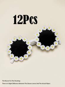 1-12 chiếc kính mắt hoa, kính mắt cánh hoa cúc, thích hợp cho tiệc tùng, giải trí ngoài trời, đạo cụ chụp ảnh, đồ trang trí Hawaii, phụ kiện du lịch ngày lễ, đồ dùng cho kỳ nghỉ, nhẹ, bền, đa chức năng - nhiều màu - Xem 26