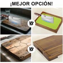 Muja Juego de 3 Tablas para Picar, Juego de Tablas para Picar Cocina con Soporte, Incluye 4 Piezas Alfombrillas para Cortar de Plástico Flexible, Perfectas Como Herramientas y Gadgets de Cocina - 1 - Ver 7