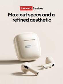 Lenovo LE201 Minimalist Bluetooth Earphones, Half In-Ear HIFI High-Quality Sound, Long Battery Life, Low Latency, ENC Call Noise Cancellation, Comfortable For Sports/Running, Wireless Earbuds Compatible With Smartphones & Computers - Nhiều màu - Xem 2