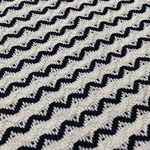 3-Piece 100% Cotton Runner Set – Decorative Rugs For Kitchen, Bathroom Or Laundry Room - Black/Natural - View 4