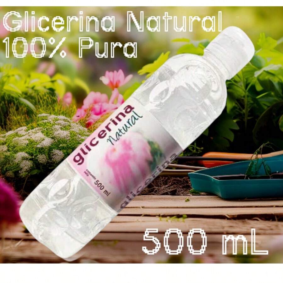 Glicerina natural La Corona 100 por ciento pura multiusos envase 500 mililitros hidratación corporal facial ideal para manualidades cuidado piel suavizante apta todo tipo piel uso doméstico profesional - transparente - Ver 1