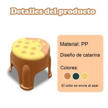 CASAMAX WL Taburete de plástico diseño de catarina 27*24 cm - EL COLOR SE ENVÍA AL AZAR - - Multicolor - Ver 3