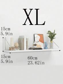 [Trang trí phòng Giáng sinh] 1 kệ gỗ treo tường đơn giản theo phong cách Bắc Âu, giá để đồ treo tường, kệ gỗ nổi, đồ dùng sắp xếp cho phòng khách, phòng ngủ, phòng tắm, trang trí nhà cửa, trang trí tường - trắng - Xem 7