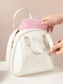 New Square Cosmetic Bag, Portable Compact Pouch, Sanitary Pad/Tampon Holder, Lipstick Case, Coin Purse, Touch Up Makeup Bag,Pouch,Makeup Pouch,Travel Essential - Multicolor - View 5