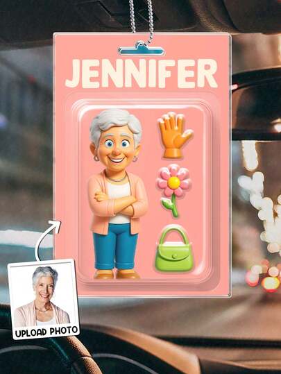 Customized 2D Flat Doll Packaging Box, Toy Box, Art Style, Personalized Gift, Suitable For Car Decor, Room Decor, Car Ornament, Gift For Family, Friends, Her, Him