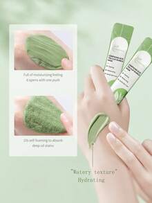 12片复合酸泡泡清洁面膜4g*12，深层补水，高效补水，亮白，紧致，舒缓干燥肌肤，软化，增强皮肤弹性 - 綠色 - 查看 6