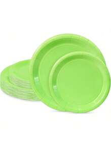 10 قطعة مجموعة أدوات مائدة حفلات يمكن التخلص منها، أطباق ورقية بقطر 7 بوصة و 9 بوصة، أطباق عشاء يمكن التخلص منها، أطباق حلوى ورقية، ديكورات حفلات، لوازم حفلات، أدوات مائدة حفلات يمكن التخلص منها، متعددة الألوان للاختيار منها