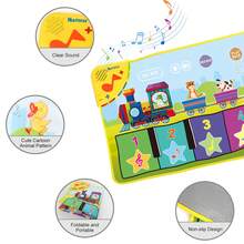 Kinder Musik Klaviermatte, berührungsempfindliches Spiel, Tanzspiel-Musikteppich mit Tier-/Instrumentengeräuschen, Klaviertastatur Frühförderungsspielzeug, Geschenk für Kleinkinder Jungen und Mädchen - Verschiedenfarbig - Übersicht 9