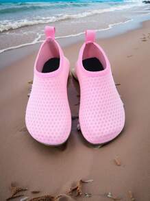 Unisex Comfortable Portable Swimming Beach Water Shoes Barefoot Shoes - Pink - View 4