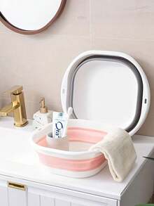 1/3件便携式折叠洗脸盆，户外旅行家用盆，学生宿舍洗脸盆，洗脚盆，洗衣盆，折叠盆，易清洗，轻便可伸缩，适用于家庭，宿舍和户外露营，可用作露营水槽，洗衣盆，水桶