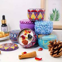 44pcs/6 Complete Gift Boxed Candle Making Kits With 2.5 Oz Metal Jars - Includes Container, Lid, Wick, And Making Tools - Perfect For Beginners And Hobbyists Alike! [Wax Molding Materials]