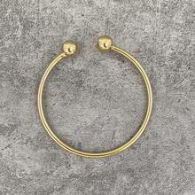 Retro Boho Thick West  Golden Bangles 10mm Ball Bangles Boho Stacking Bangles Handmade Bangles For Women Daily Holiday Jewelry Gifts For Her - Golden2 - 查看 6