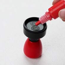 1 套英语和德语教师印章，彩色鼓励短语，用于评分、家庭作业、课堂管理，耐用 ABS 材料 - 非常适合学校和办公室使用