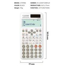 417 Multi Functional Scientific Function Calculator - Designed Specifically For Student Exams, Perfect For Office Students, Packaged In An Economical And High-End Appearance-