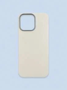 极简时尚白色、灰色、黑色仿皮纹理手机壳，防指纹、防水、防汗，超薄柔软触感，手机保护套，兼容三星、 17 Pro Max、13/14/15/16/16 Plus/16 Pro Max - 白色 - 查看 26