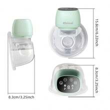 Ebinal Wearable Breast Pump Hands Free Of Longer Battery Life & LED Display, Portable Electric Breast Pump With 3 Modes 9 Levels & Low Noise, Green - 綠色 - 查看 11