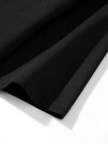 Dak Sports Wolf Plus Size Pure Cotton T-Shirt- Men'S Casual Gym Short Sleeve Top, Breathable And Machine Washable - màu đen - Xem 2