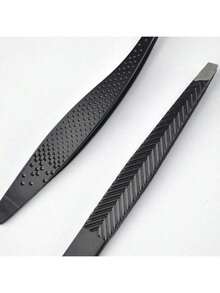 1/2 piezas Pinzas para cejas con escamas de pescado de acero inoxidable, herramienta de arreglo de cejas de precisión, herramienta para extensiones de pestañas, adecuada para accesorios de maquillaje de mujer