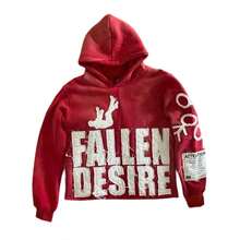 Men'S Sports Sweatshirt - Y2k Red Hoodie With Embroidered Lettering, Thanksgiving Sweatshirt For Women, Christmas Clothes For Women. - Burgundy - View 4