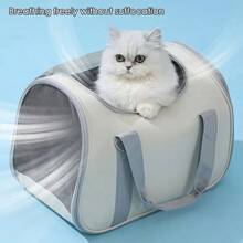 1pc Cat Bag Portable Backpack For Going Out, Dog Cat Cat Pet Carrying Breathable And Stress Resistant Portable Crossbody Cat Box, Foldable And Breathable Small And Medium-Sized Dog Cat Crossbody Cage Cat Carrier Cat Bag - Multicolor - View 7