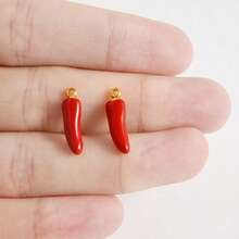 1pc/2pcs Luxury Delicate 304 Stainless Steel Electroplated Pendant Charms, Suitable For DIY Jewelry, Jewelry Making, Crafts - Ocean Life, Cherry, Flower Designs - Color - View 33