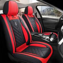 2pcs High-Quality PU Leather Car Seat Covers - Waterproof, Durable, Easy To Install Seat Protector, All-Season Car Interior Accessories, Single Seat Cover, Car Seat Protector