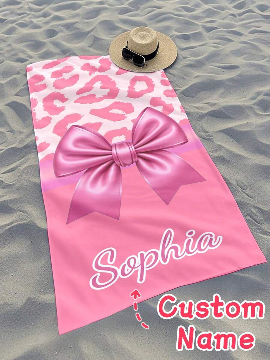 Personalized Kids Beach Towel,Summer Birthday Gift For Kids,Summer Vibes,Girls Beach Trip,Custom Beach Towel,Swimming Pool,Beach Decor,Christmas Gift Supplies