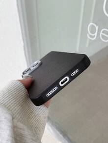 极简时尚白色、灰色、黑色仿皮纹理手机壳，防指纹、防水、防汗，超薄柔软触感，手机保护套，兼容三星 17 Pro Max、13/14/15/16/16 Plus/16 Pro Max - 黑色 - 查看 8