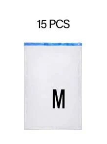 20/15/10/9/8/5/1pc Vacuum Compression Bags, Vacuum Bags, Clothes Storage Bags, Travel, Storage Bags, Vacuum Pump, Clear Vacuum Bags, Women Summer Clothes, Clothes Storage Set, Clothes Vacuum Pump, Travel Storage Bags, Clothes Storage Bags, Home Luggage Bags, Reusable Vacuum Compression Bags That Can Save 80% Space, Suitable For Coats, Shirts, Quilts, Pants, Home, Dorm, Hanging Cabinet, Wardrobe, Bedroom, Bathroom, Travel Accessories, Home Storage, Back To School Season - Multicolor - View 15