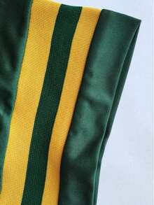 定制姓名号码男士刺绣美式橄榄球球衣，V领短袖个性化T恤，适合派对、比赛、训练、竞技及其他运动场合，尺码S-XXL，可定制图案。夏季款 - 綠色 - 查看 6