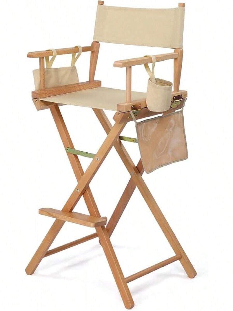 OmySalon 31 Tall Directors Chair - Portable Folding Makeup Chair With ...