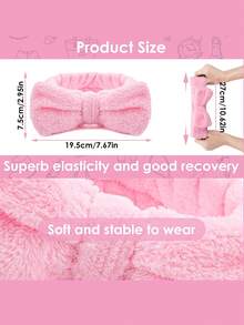 3 件套 Spa 面部头带、1 件纯色沐浴头带和 2 件沐浴腕带、创意涤纶面部化妆头带和浴室腕带套装