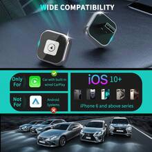 Mini Wireless CarPlay Adapter For - Ultra Compact, Plug & Play, Auto Connect,Convert Wired To Wireless CarPlay In Seconds, IOS 10+ Compatible (2025 Upgrade) For Cars 2016+(Silver) - Silver - View 6