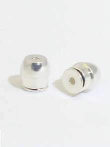 1對低過敏耳環背扣，適用於0.6-0.8mm耳環針，適合下垂耳垂，珠寶製作配件 - 彩色 - 查看 12