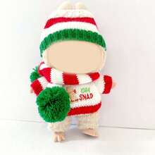 1/3 件圣诞娃娃衣服，兼容 Labobo，适合身高 17 厘米/6.69 英寸的娃娃，热销娃娃装扮