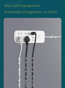 Clips adhesivos para cables, abrazaderas de cable autoadhesivas, sujetacables transparentes, organizador de cables, soporte para cables colgantes para TV, escritorio, hogar, oficina. Clips de cables adhesivos, soportes de cables transparentes para organización de cables, organizadores de cables de plástico para uso en pared y debajo del escritorio, Halloween, Navidad